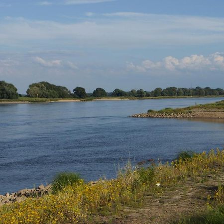 Ferienwohnung Am Schloss: Elbe-Nahe Unterkunft mit Schlossblick Barby Exterior photo