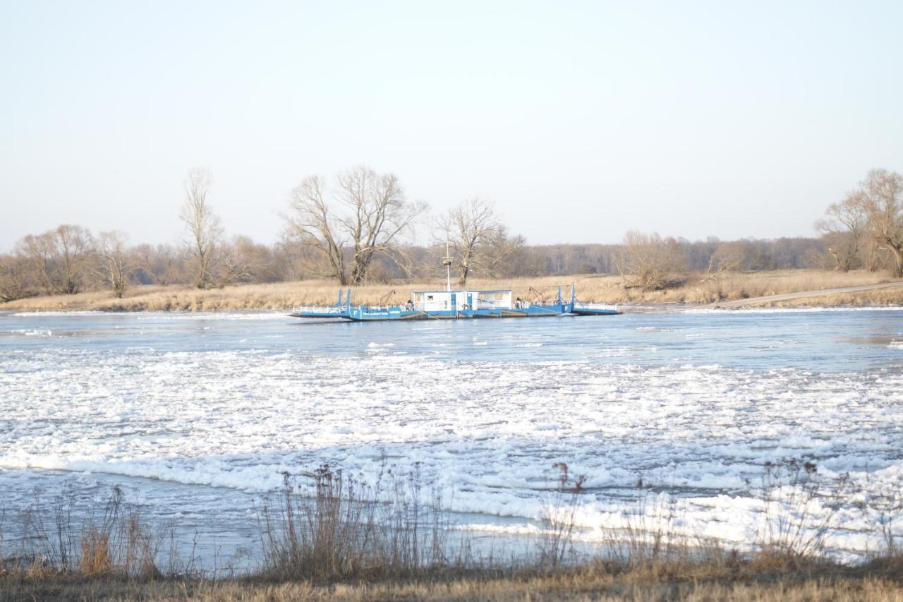 Ferienwohnung Am Schloss: Elbe-Nahe Unterkunft mit Schlossblick Barby Exterior photo